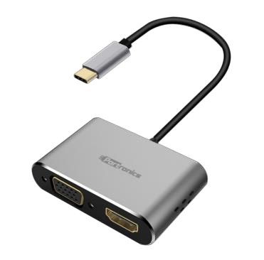 Portronics Mport 4C1 4-in-1 Type-C HUB(Grey) POR-173 USB Hub